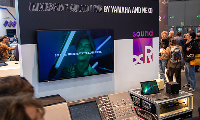 ISE 2025でのYAMAHAブースで、イマーシブオーディオプロセッサー『DME10』が登場